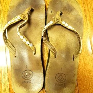 Reef thong sandals flip flops size 8